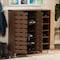 Baxton Studio Shirley "Walnut" Medium Wood 2-Door Shoe Cabinet with Open Shelves 124-6602 - alternate 5